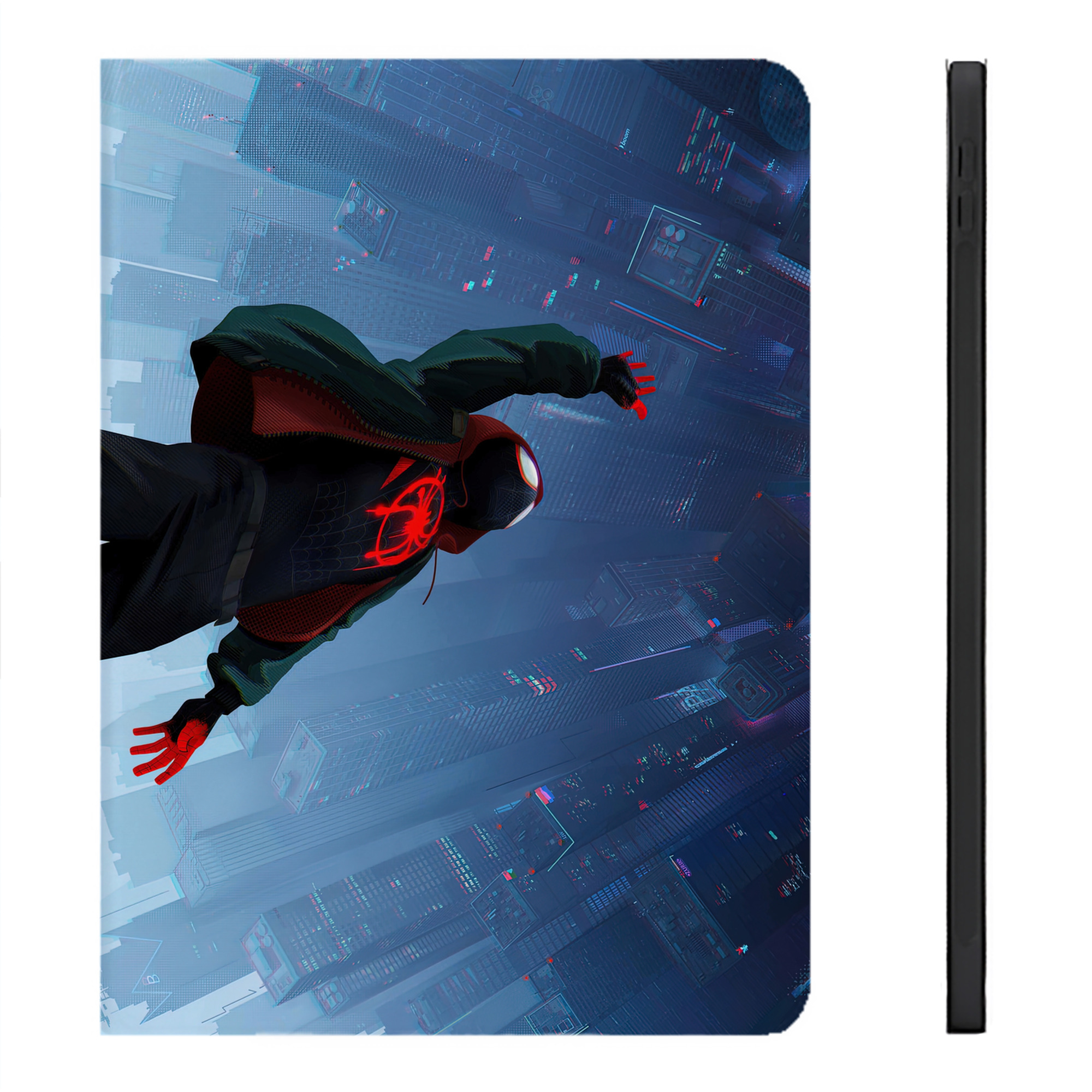 （画像用） Spider Man スパイダーマン IPadケース ペンホルダー付き ブックスタイルデザイン